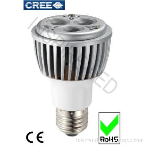 6W UL led PAR light wih high performance dimmable Cree chip